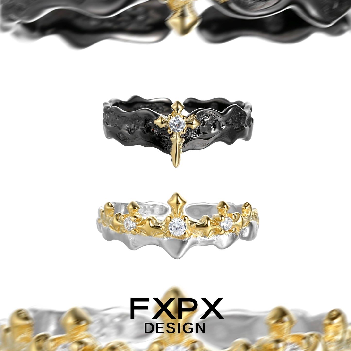 Princess Knight Couple Rings