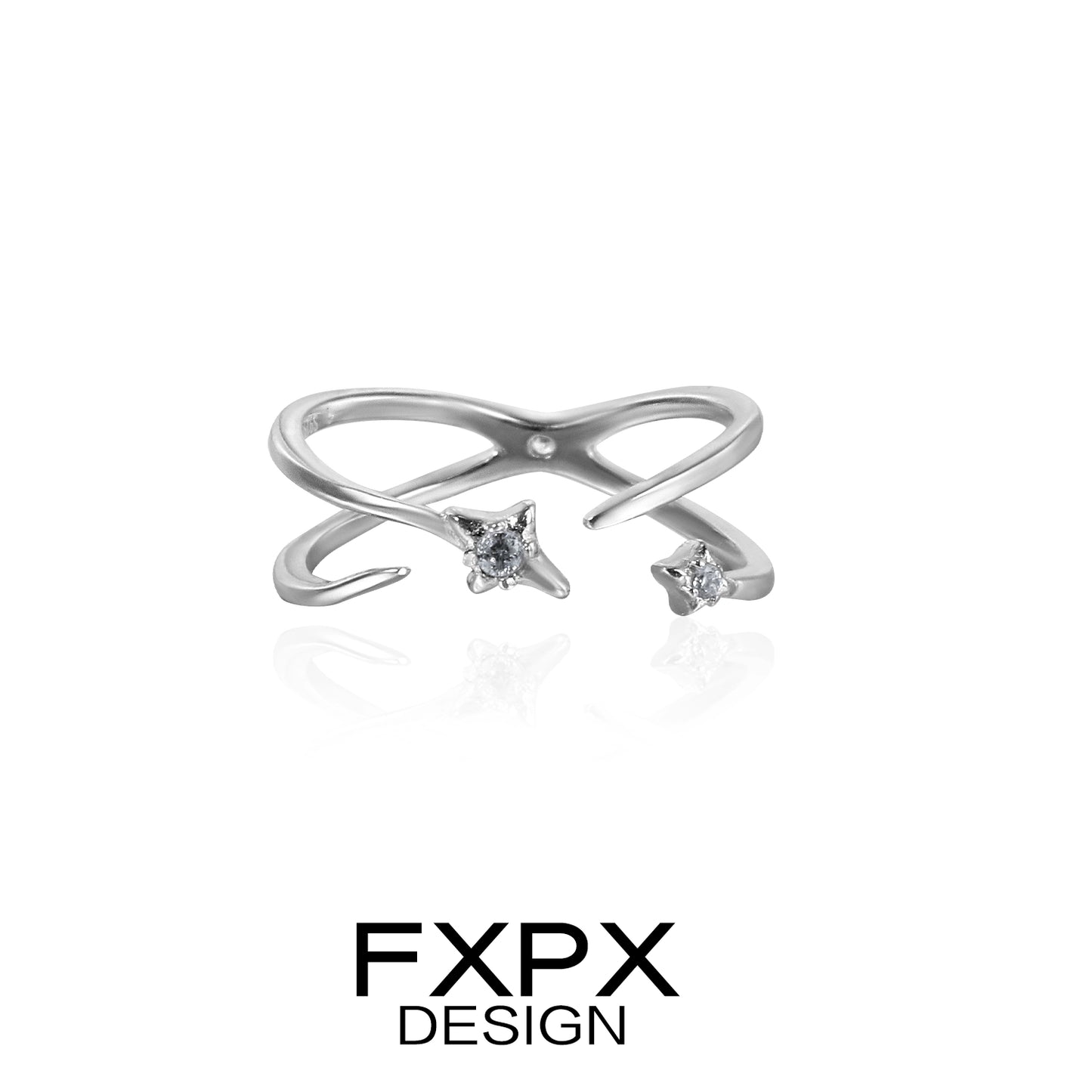 Meteor Track Silver Rings