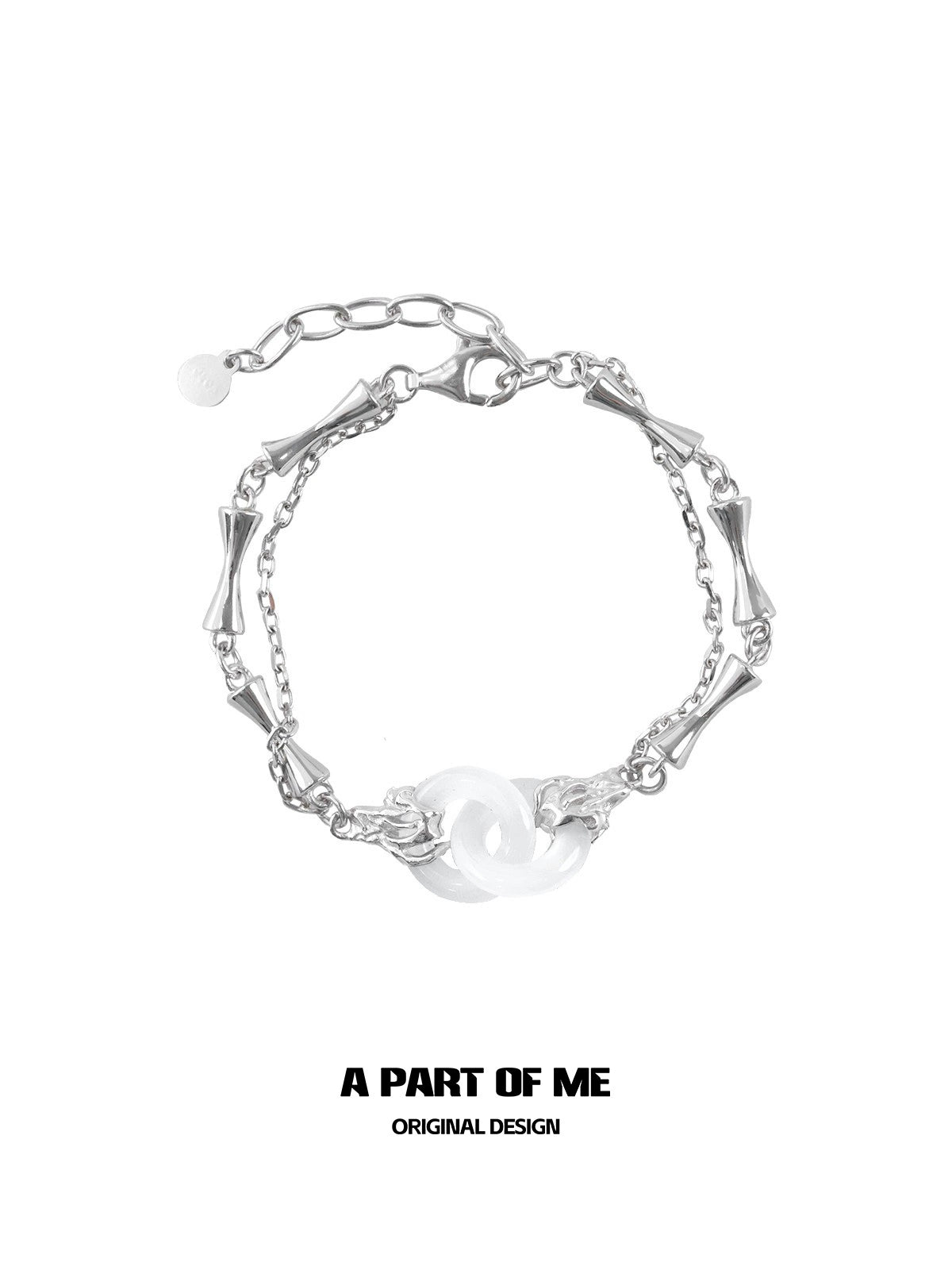 Minimal Peace Jade Bracelet