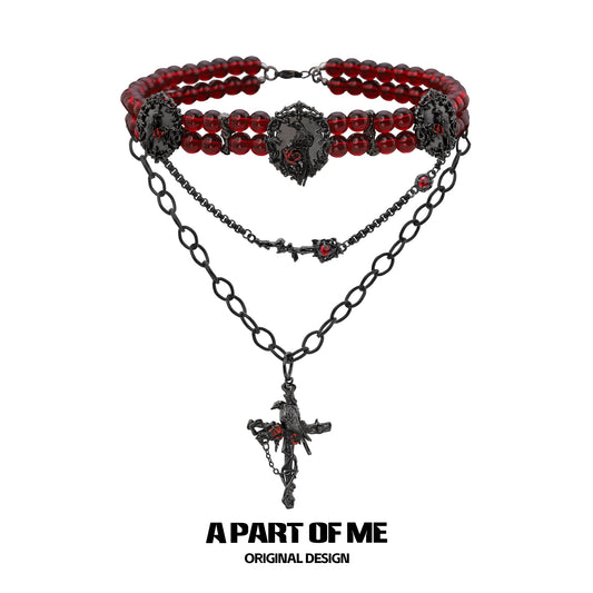 Hell Raven Messenger Necklace