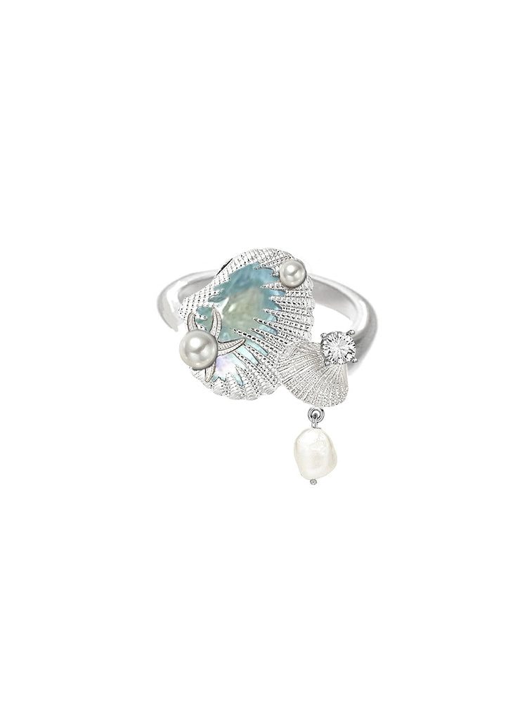 Sea Whisper Shell Ring