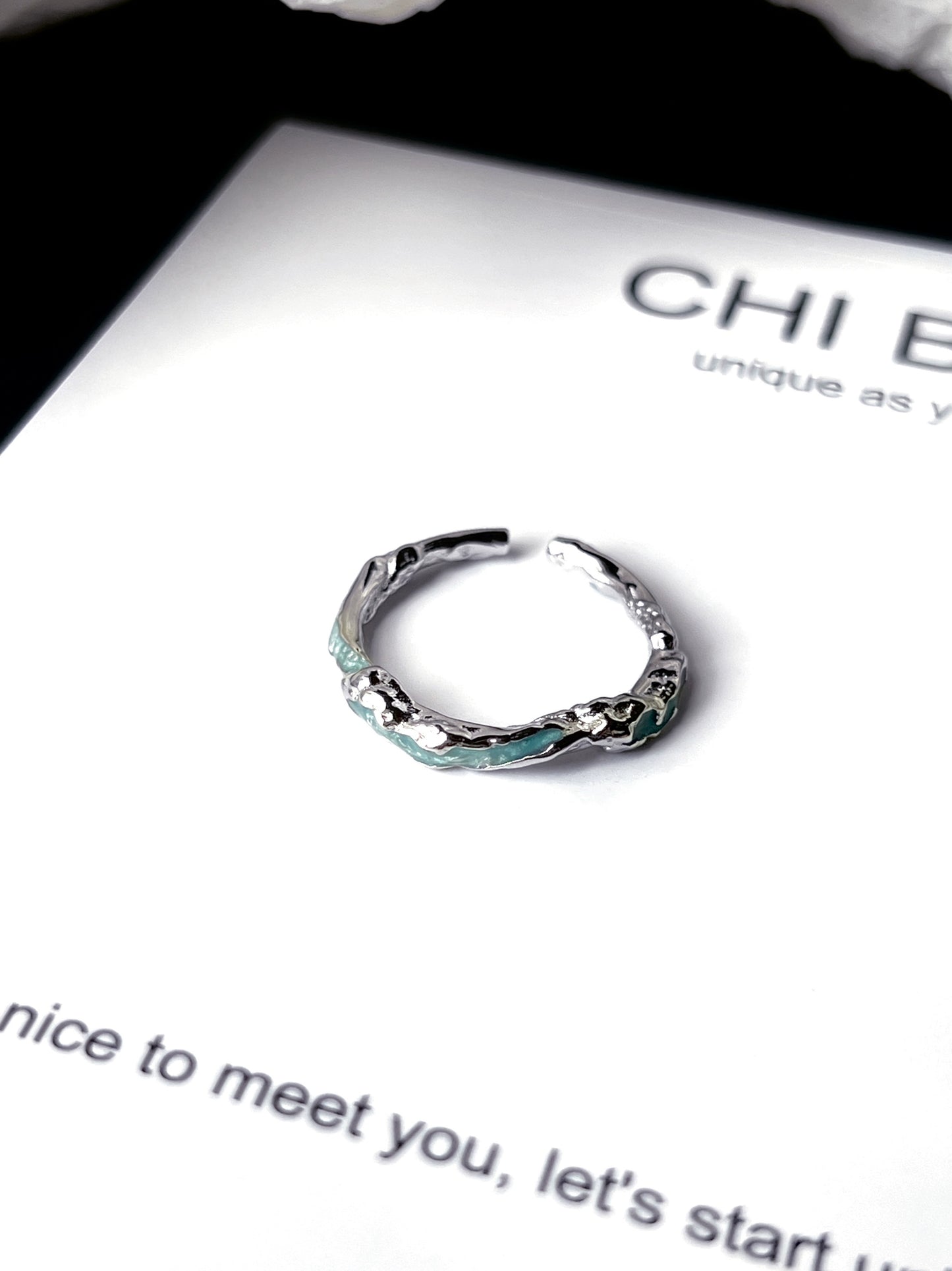 "River of Freedom" Blue Ring