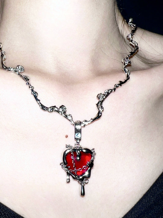 "Hell Heart" Zircon Necklace