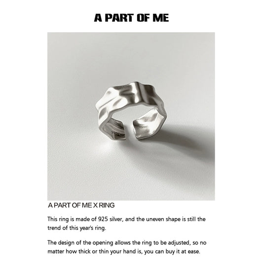 Orchid Texture Punk Ring