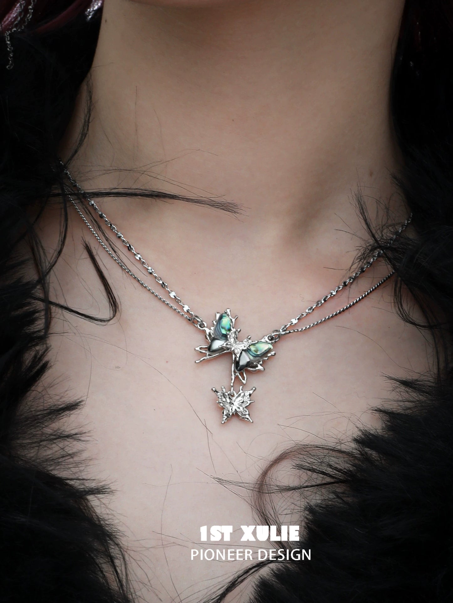 Y2K Celestial Butterfly Necklace