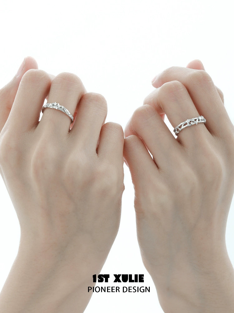 Galaxy Star Bond Couple Ring