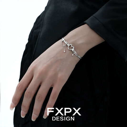 Geometry Love Silver Bracelet