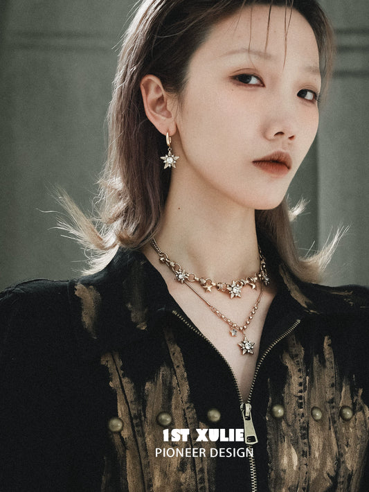 Vintage Starlight Pendant Necklace