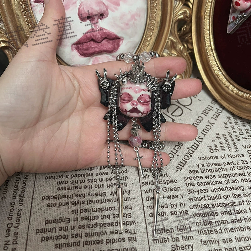Gothic Harajuku Horror Doll Punk Necklace