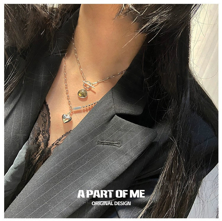 Rock Heart Y2K Necklace