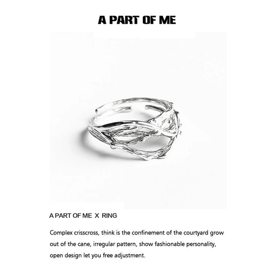 Irregular Courtyard Silver Ring