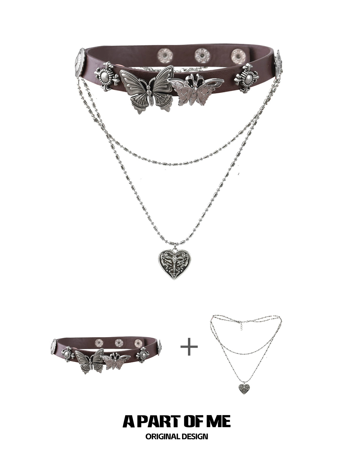 Butterfly Ruins Punk Necklace
