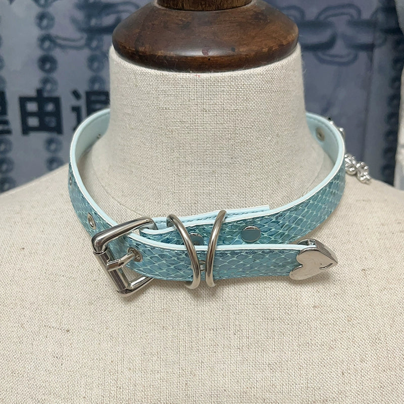 Choker-Ersan Tongsheng Original Necklace Butterfly Doll Handmade Niche Gothic Dark Wind Heavy Metal Punk Collar