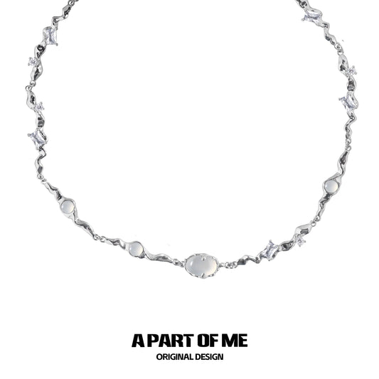 Dawn Moonlight Agate Necklace