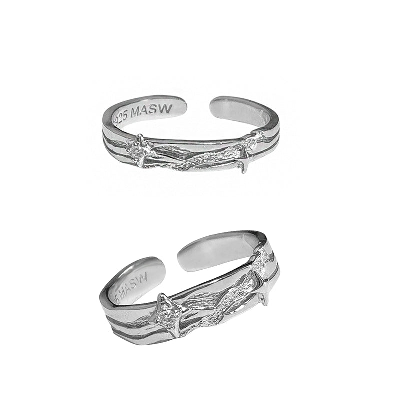 Brilliant Starry Couple Rings
