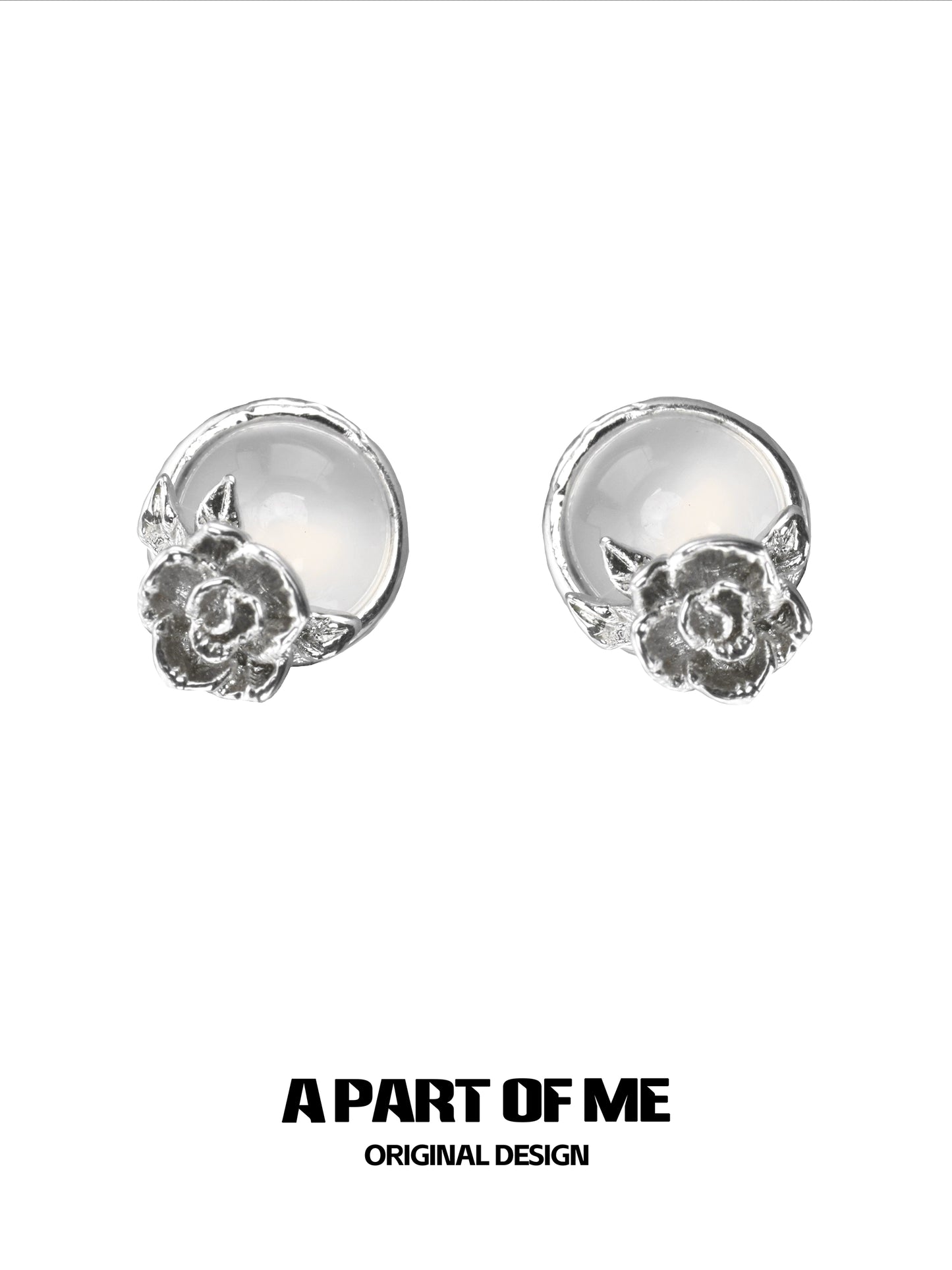 Fragrance Agate Rose Earrings