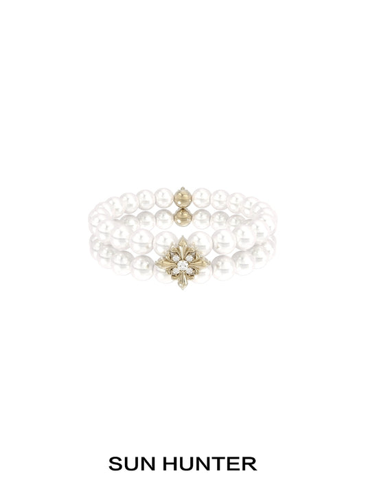 Vintage Iris Pearl Bracelet