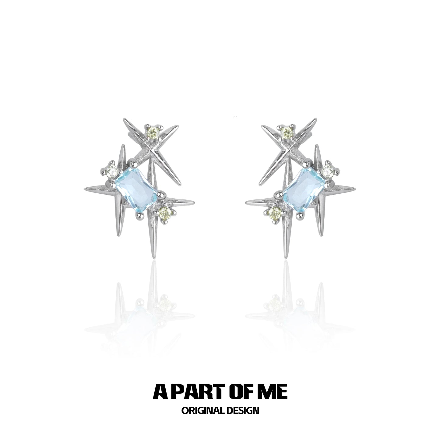 Vibrant Rainbow Star Stud Earrings
