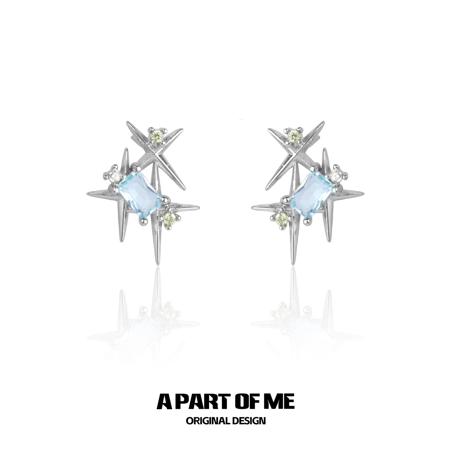 Vibrant Rainbow Star Stud Earrings