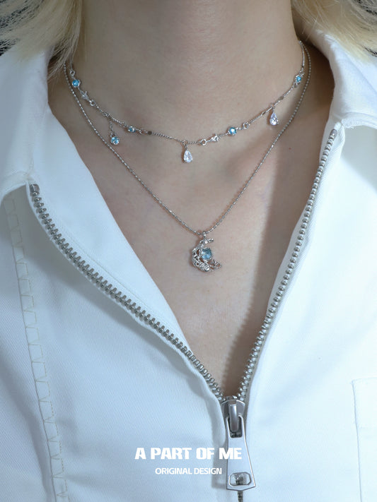 Moonlight Faust Blue Necklace