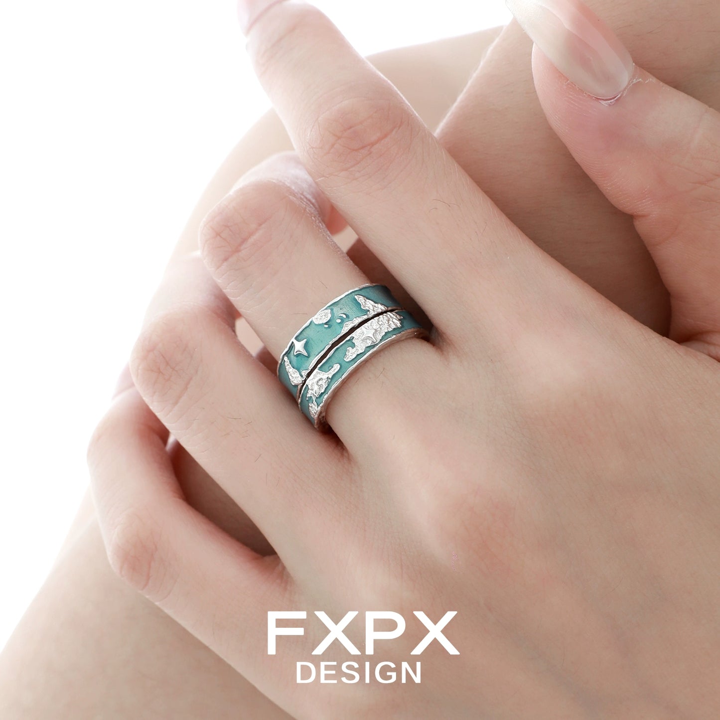 Blue Planet Puzzle Rings