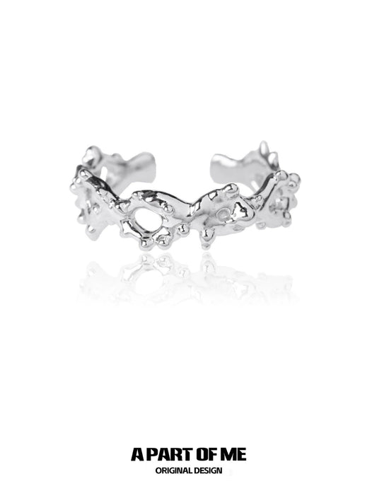 Life Hollow Silver Ring
