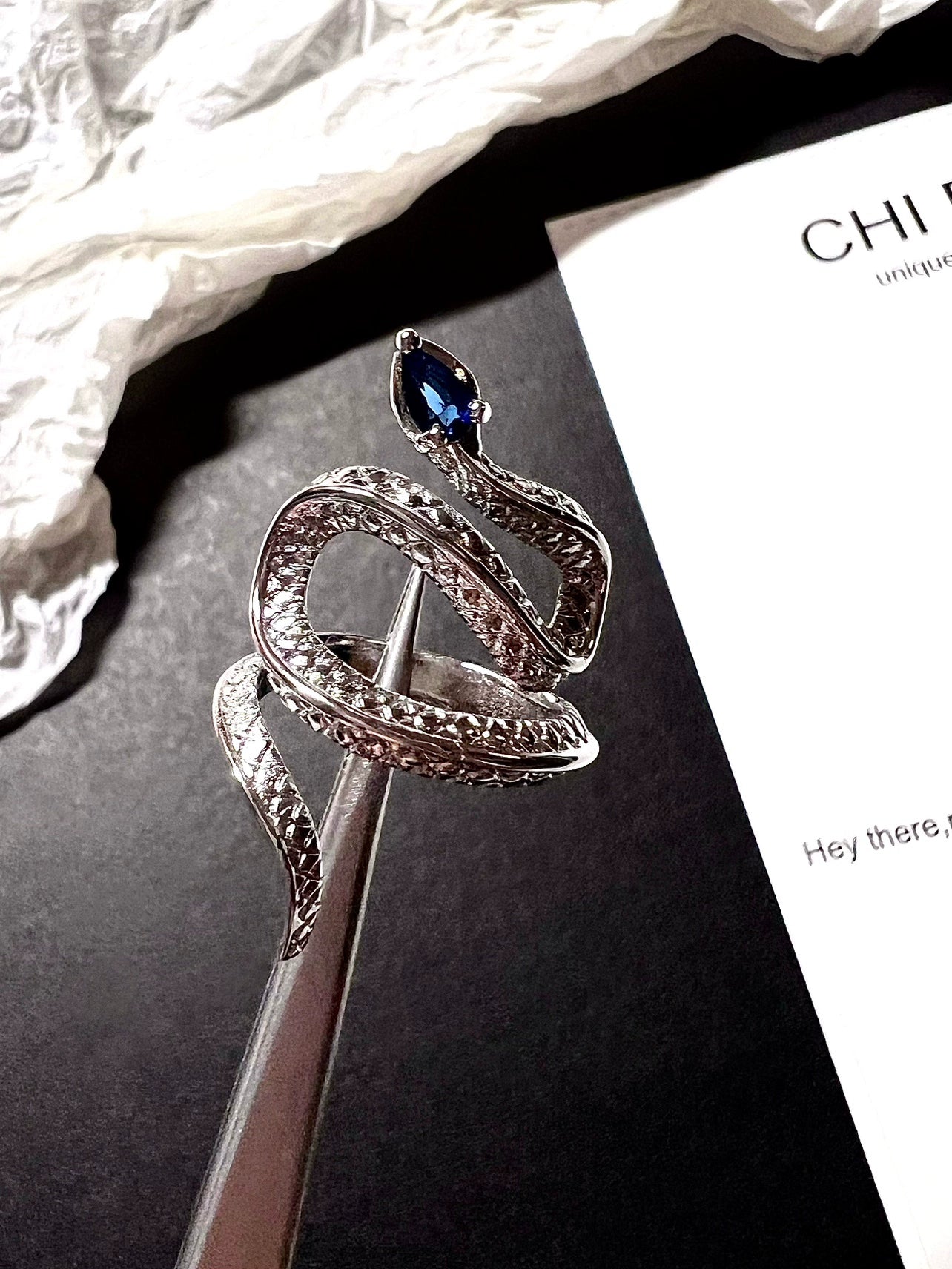 "Sound of Snake" Wrap Ring