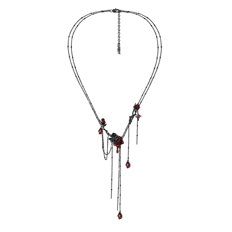 Spice Girl Rose Collarbone Chain
