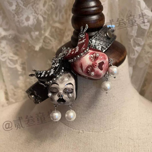 Choker-Ersan Tongsheng Original Niche Design Advanced Sense Dark Niche Design Dark Necklace Punk Asian Choker