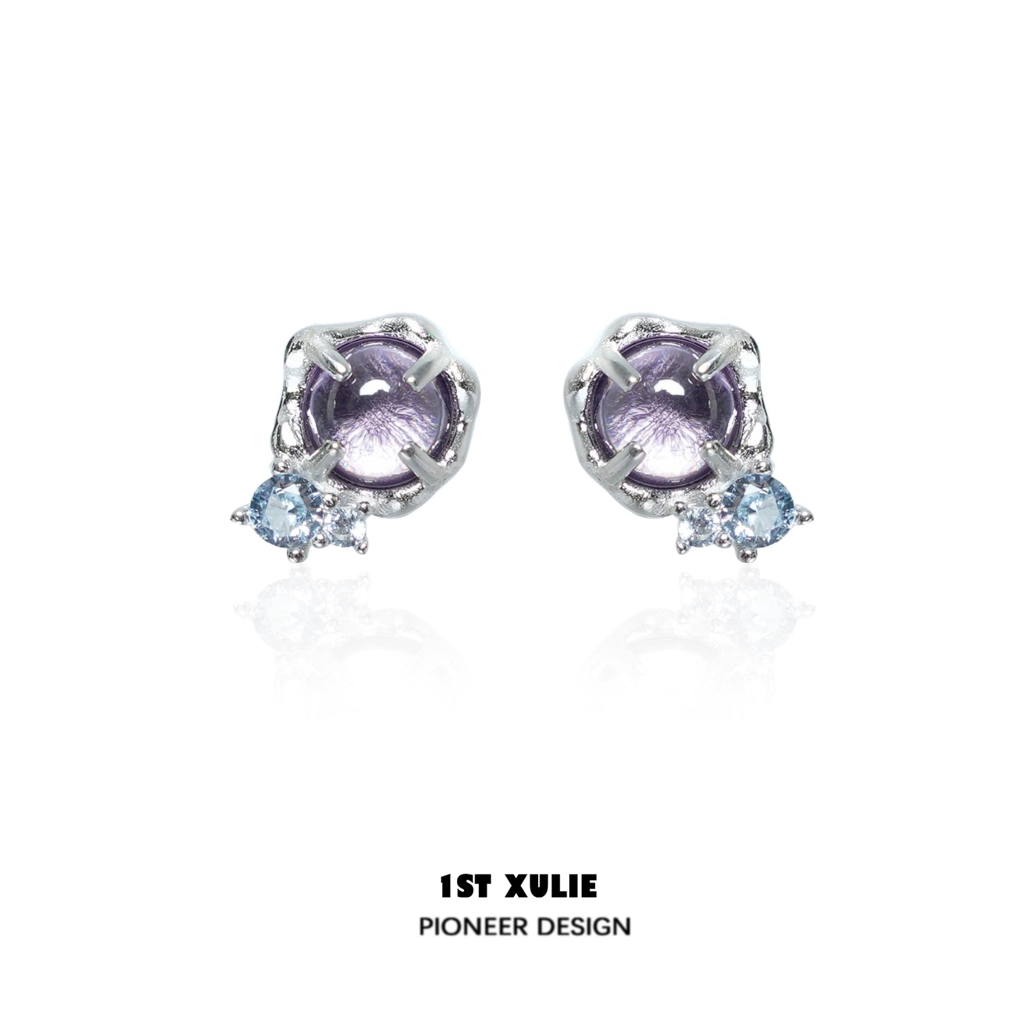 Mystic Amethyst Zircon Earrings