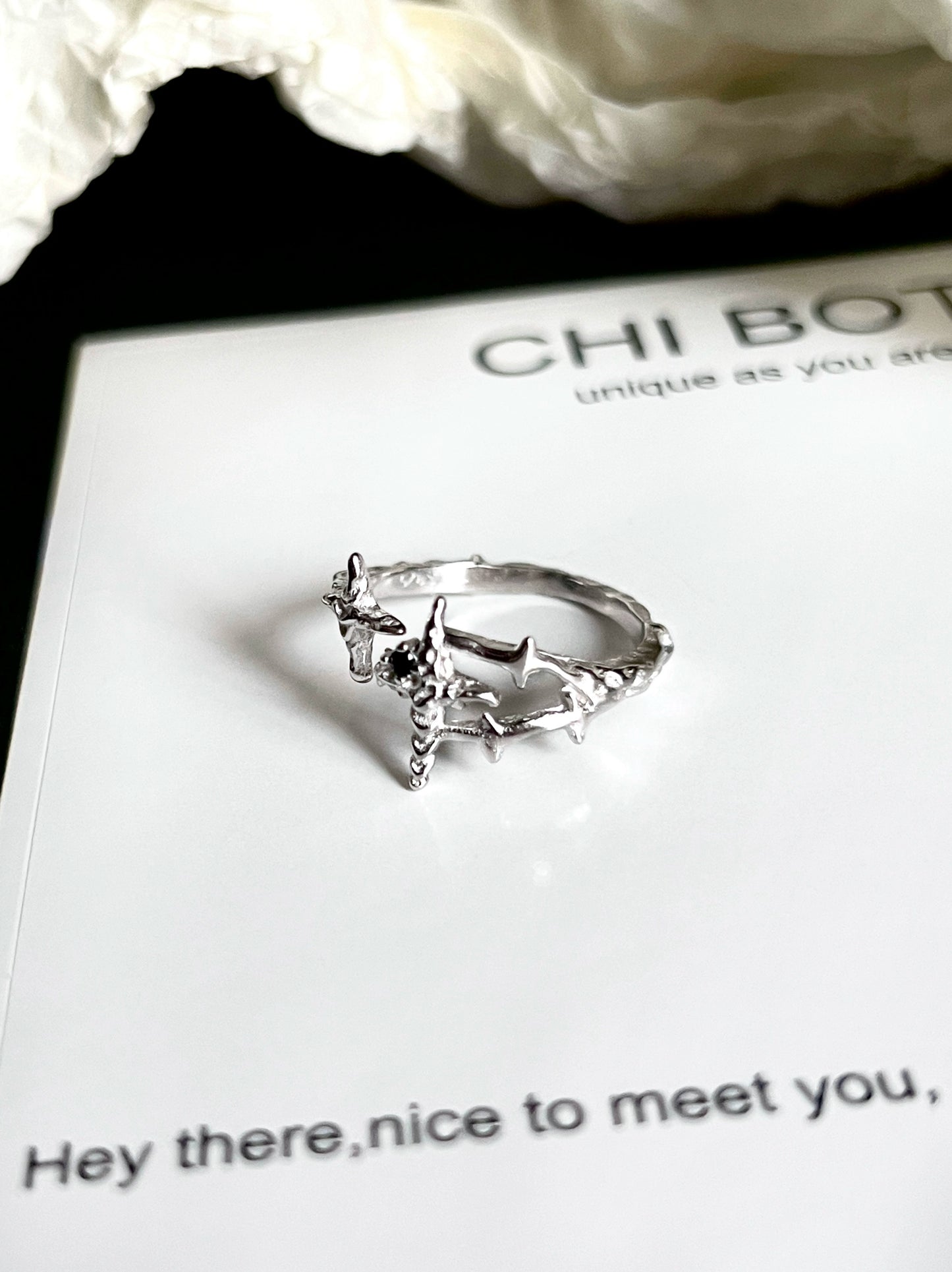 "Night Sea Starlight" Ring