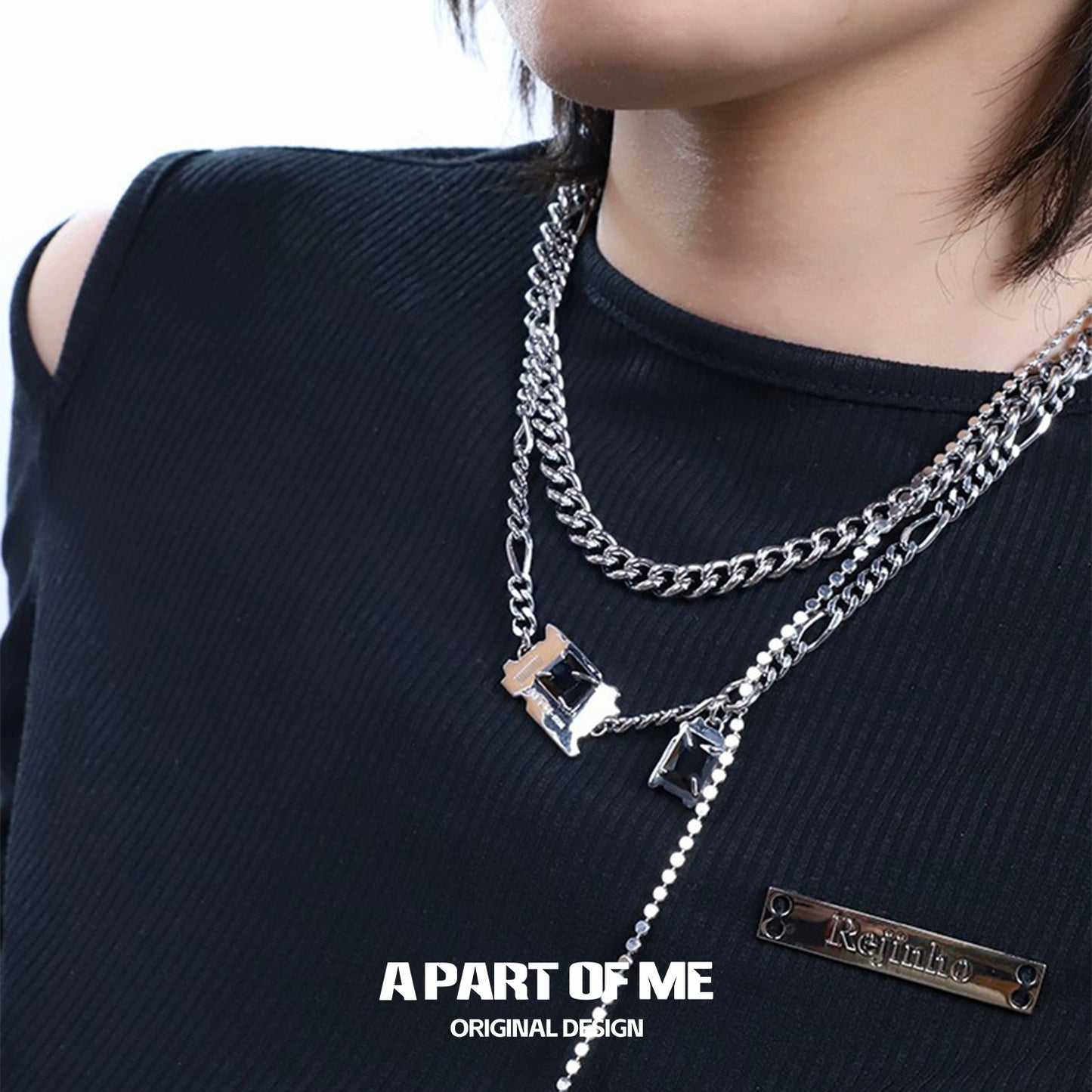 Double-layer Diamond Cuban Necklace