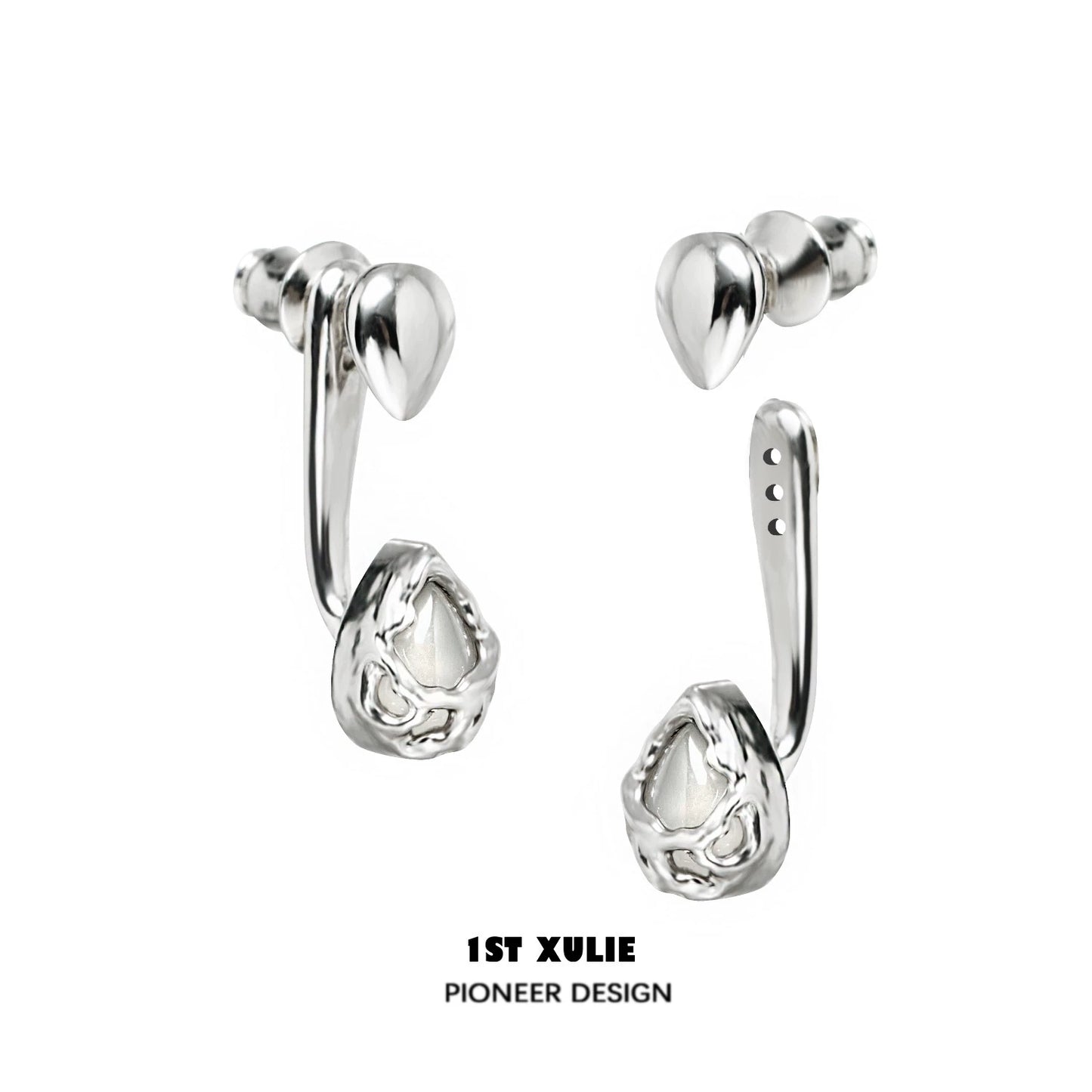 Moonlit Agate Water Dew Earrings