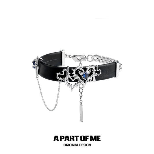 Thorned Heart Punk Bracelet