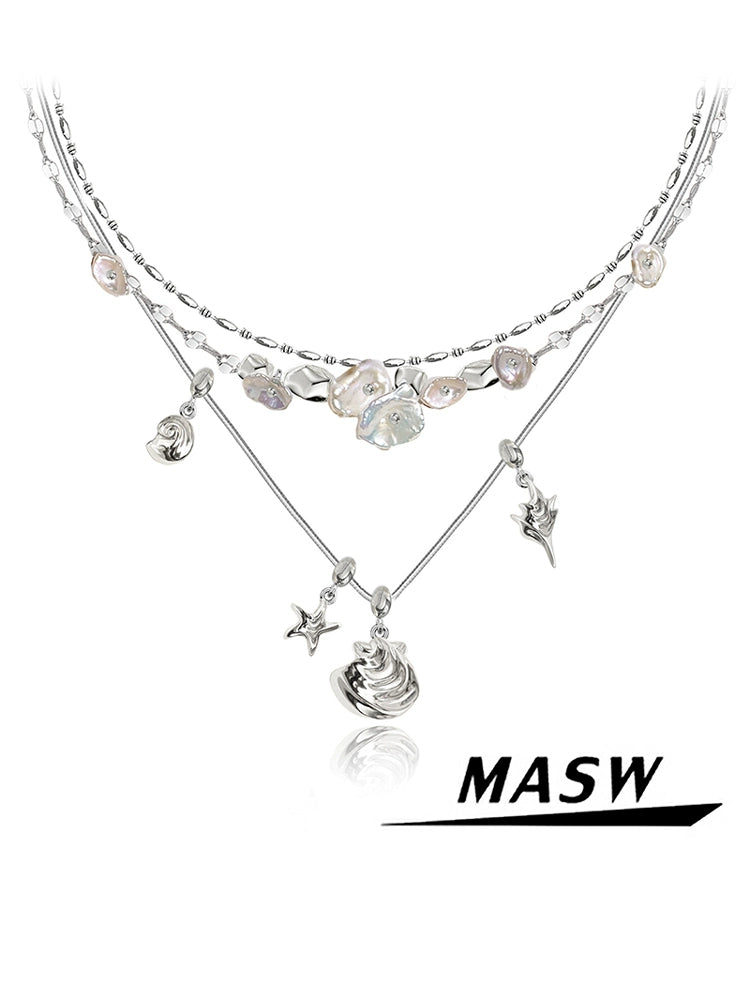 Baroque Starfish Pearl Necklace