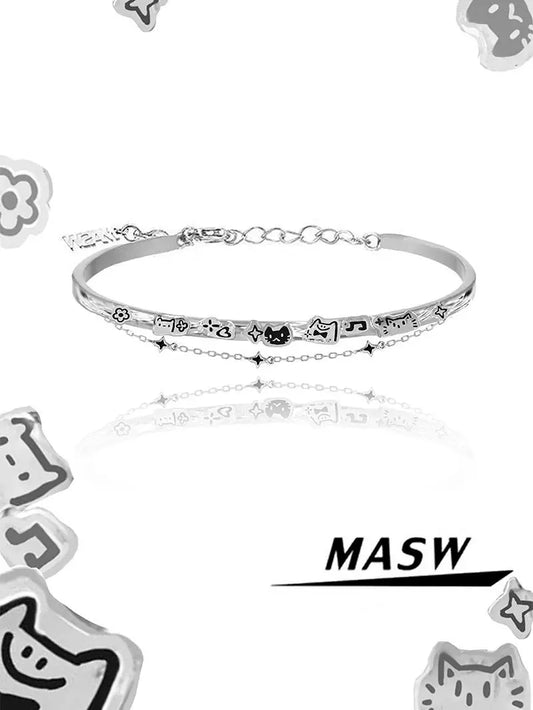 Graffiti Cat Cute Bracelet