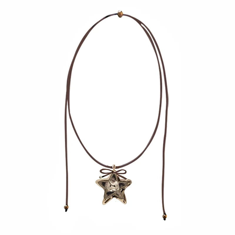 Graffiti Cat Star Necklace