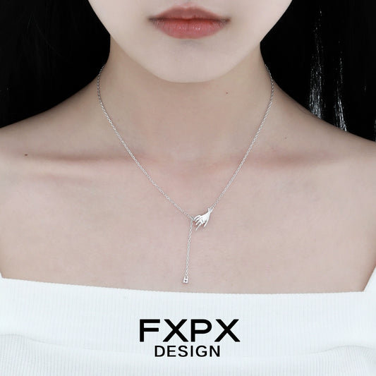 Angel's Hand Amethyst Necklace