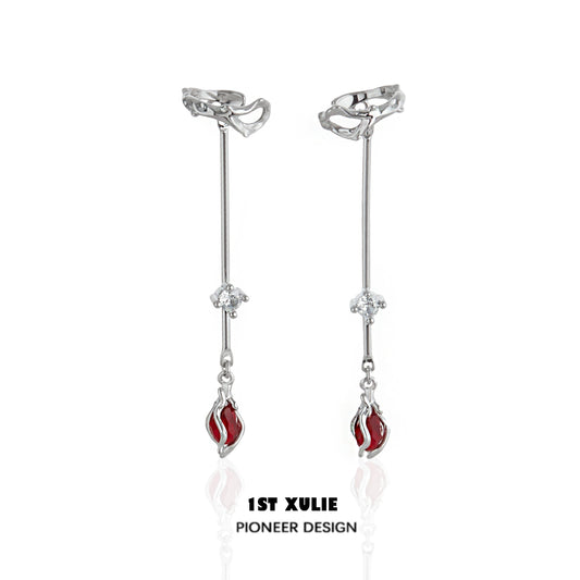 Elegant  Rose Affair Ear Hangers