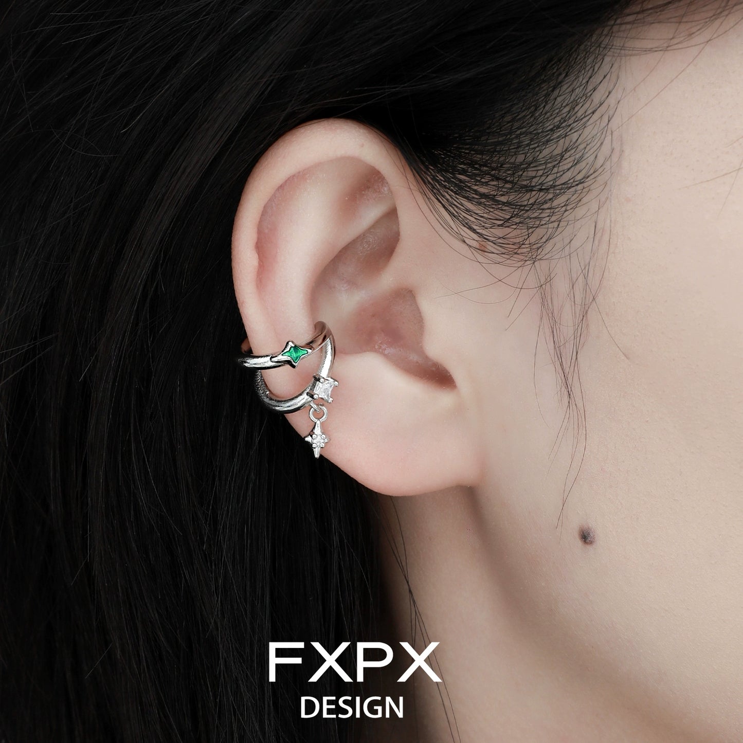 Forest Star Fringe Ear Clip
