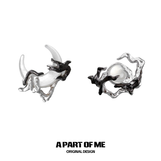 Sunrise Moonset Stud Earrings