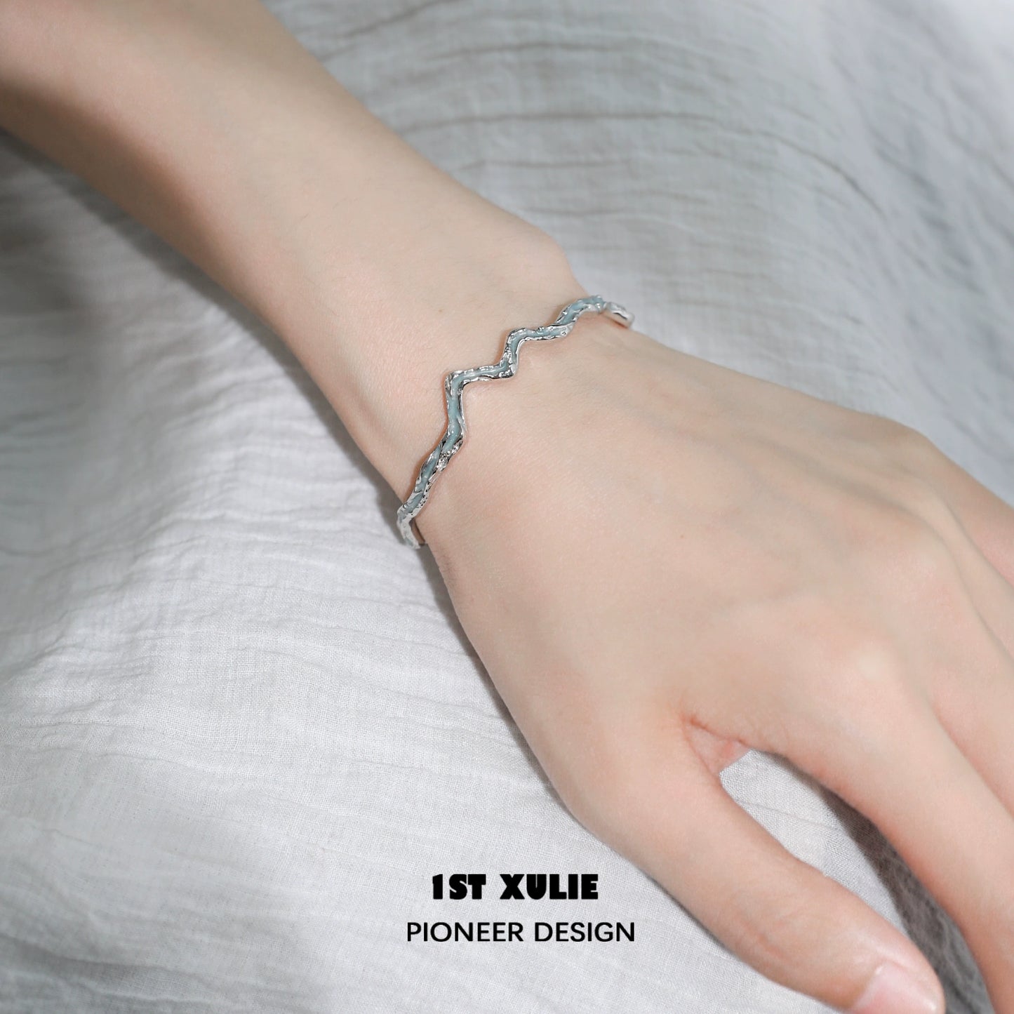 Blue Ocean Spirit Silver Bracelet
