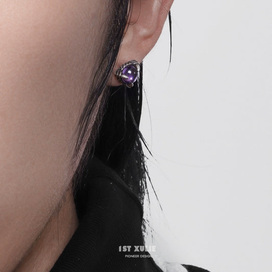 Abyssal Violet Gaze Earrings