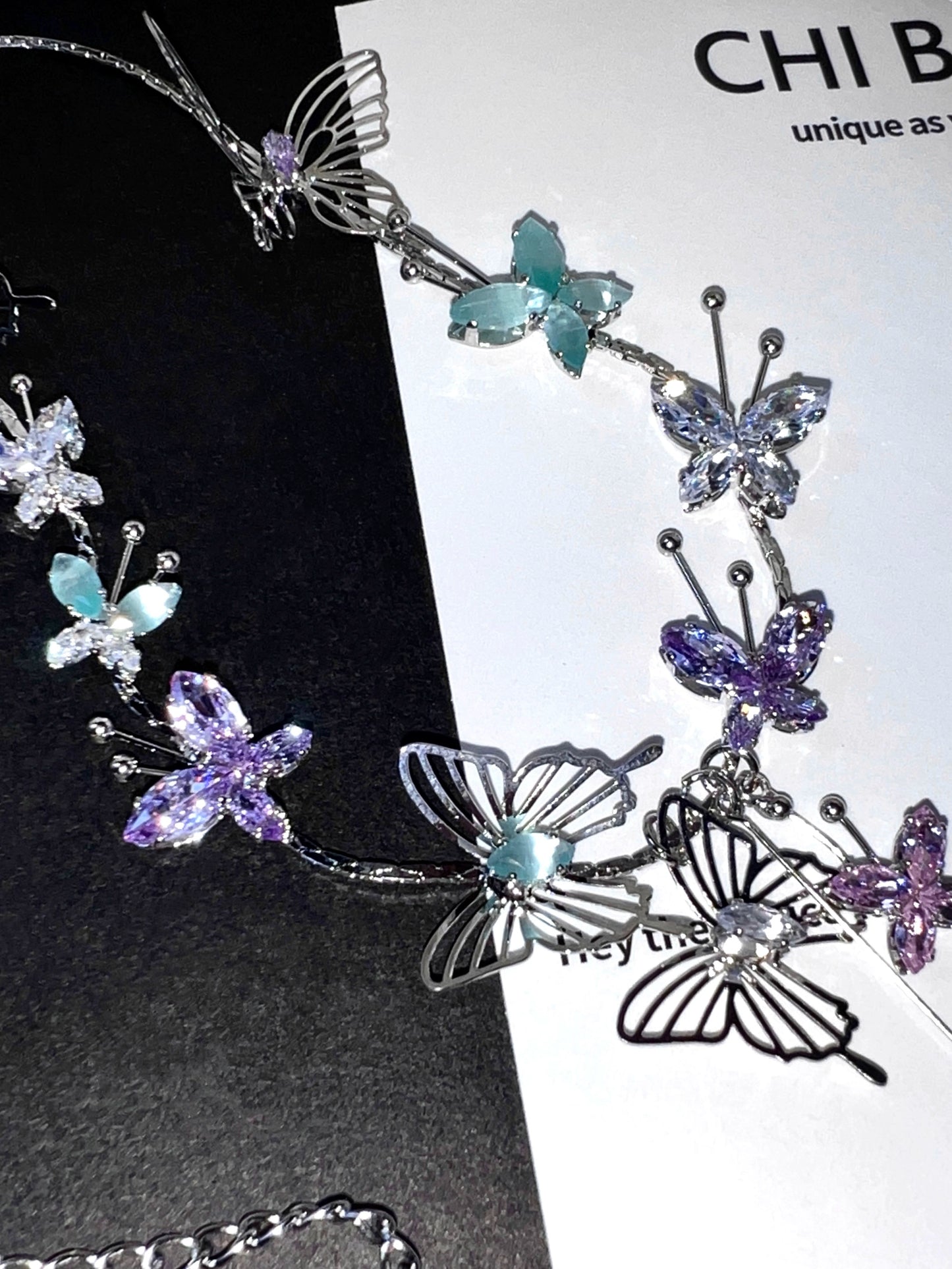 "Drunk Butterfly" Hollow Necklace