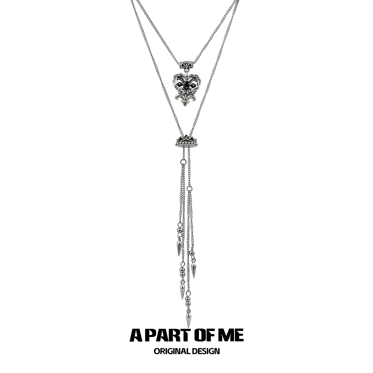 Retro Double-Layer Love Necklace