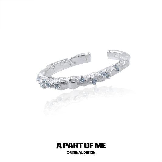 Blue Star Shard Zircon Ring