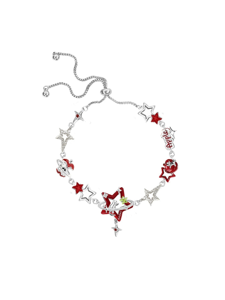 Sweet Apple & Star Bracelet