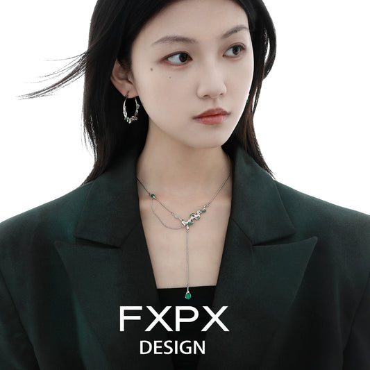 Y2K Midnight Ouroboros Earrings