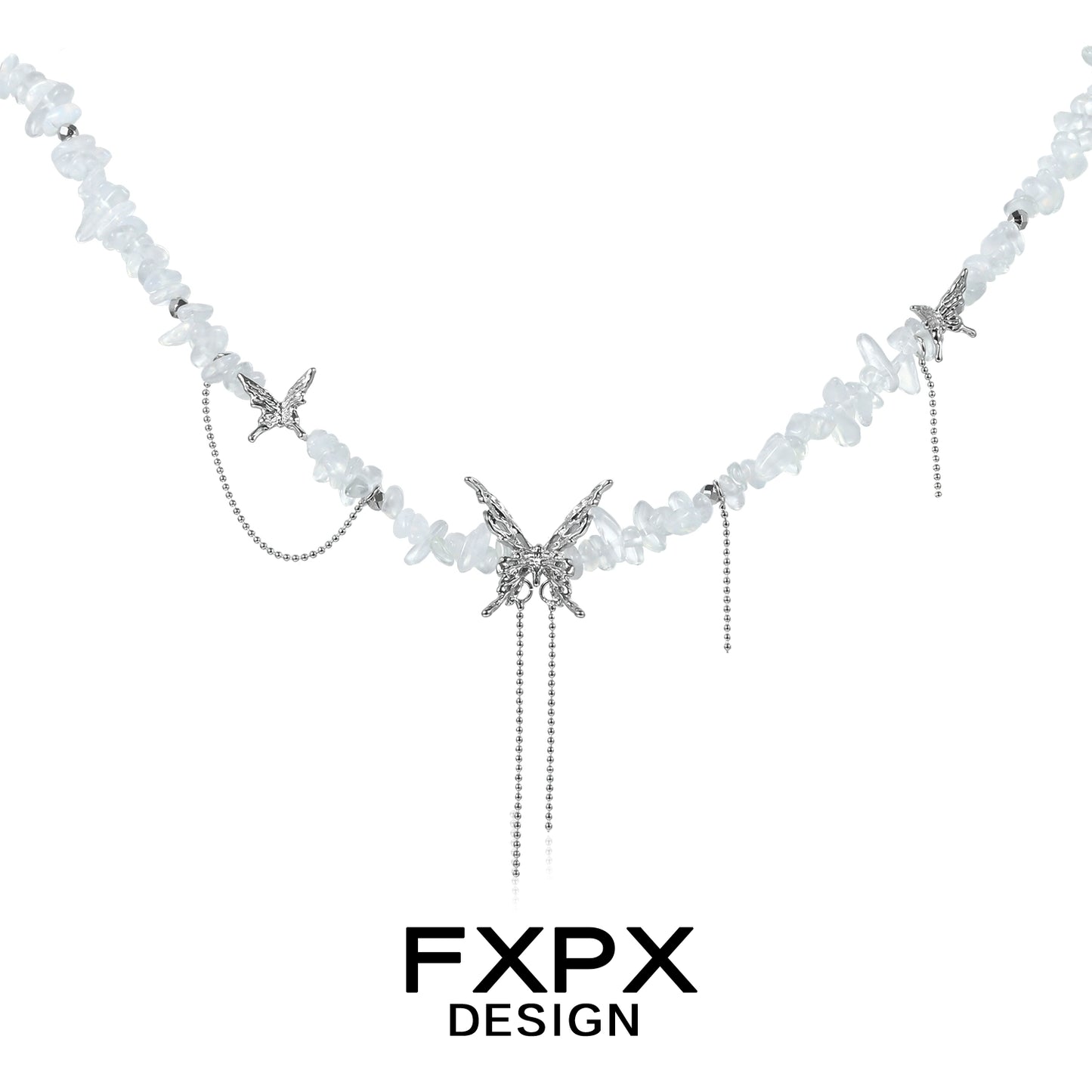 Butterfly Dance Beaded Necklace