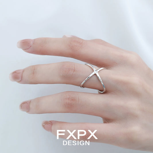 Star Trail Silver Ring